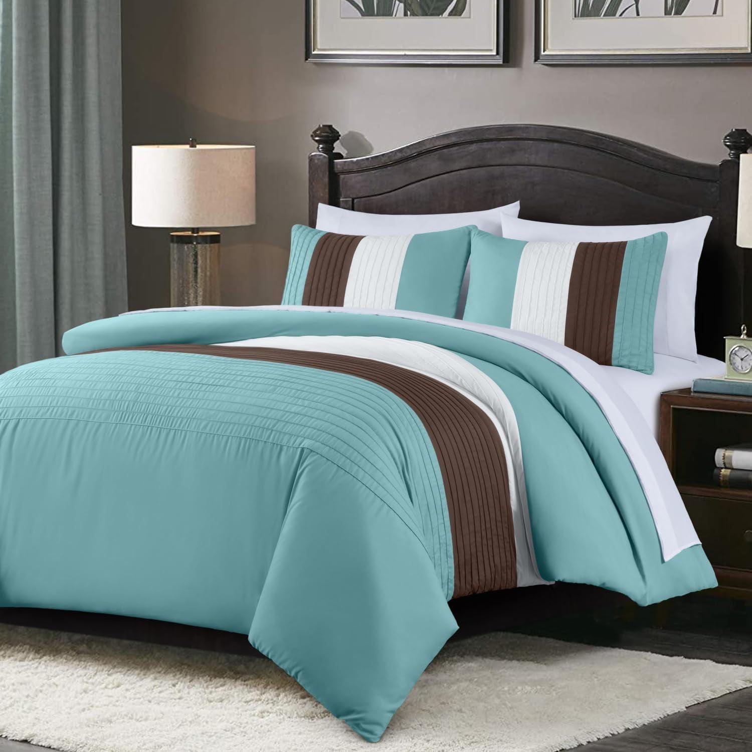 Chezmoi Collection Briar Microfiber Bed in a Bag Comforter Set