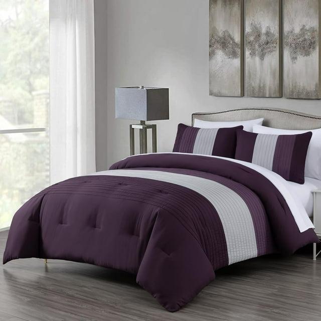 Chezmoi Collection Briar Microfiber Bed in a Bag Comforter Set