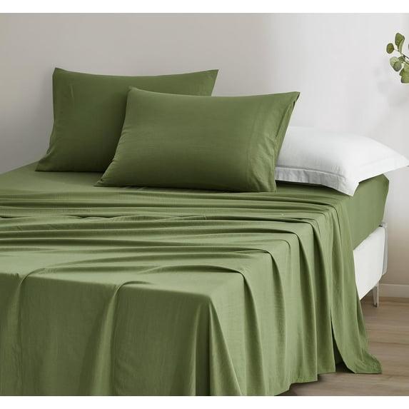 Chezmoi Collection Washed Microfiber Bedding Microfiber Sheet Set