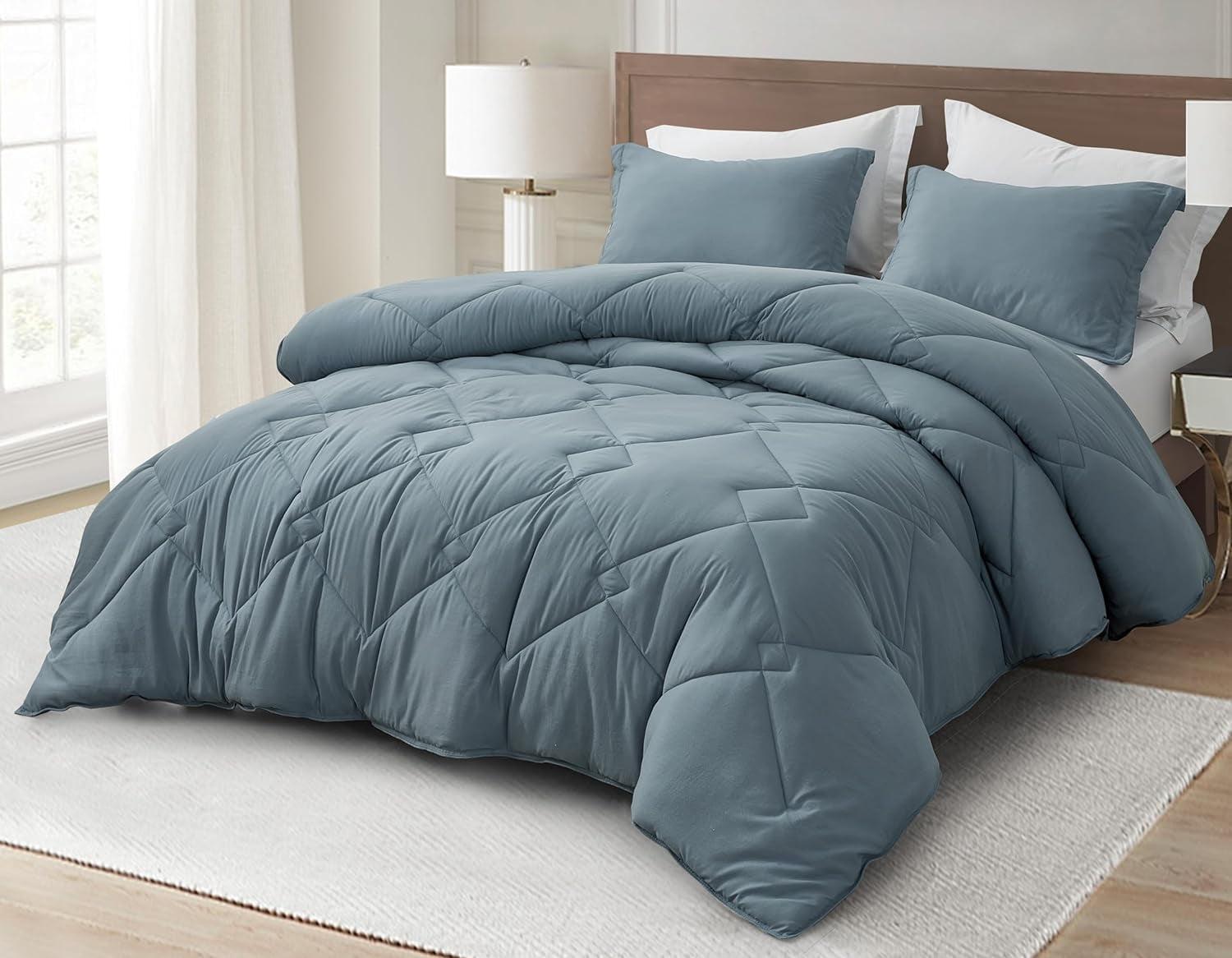 Logan Solid Comforter Set