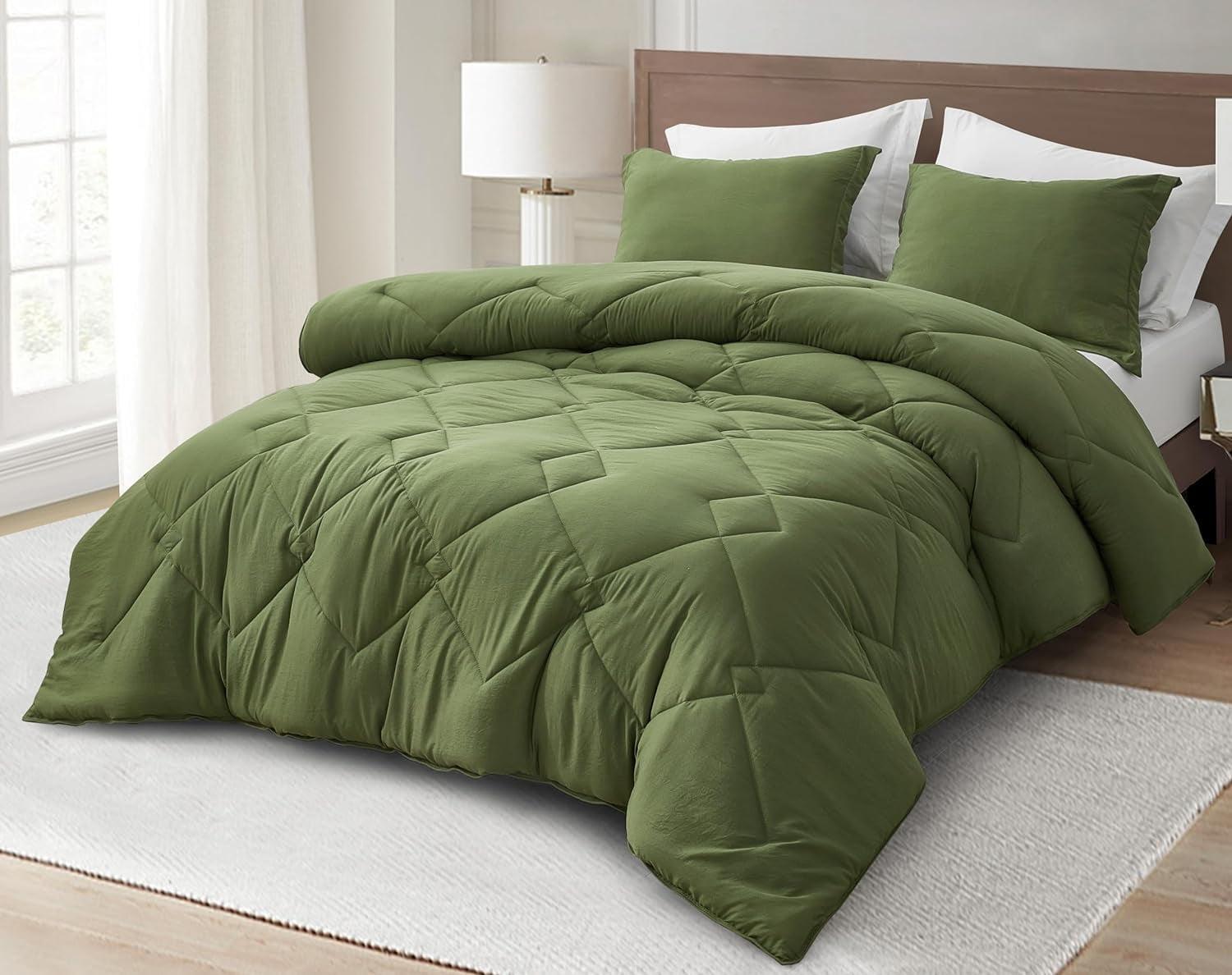 Chezmoi Collection Logan Solid Comforter Set