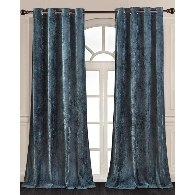 Lux Grommet Top Window Curtain Set