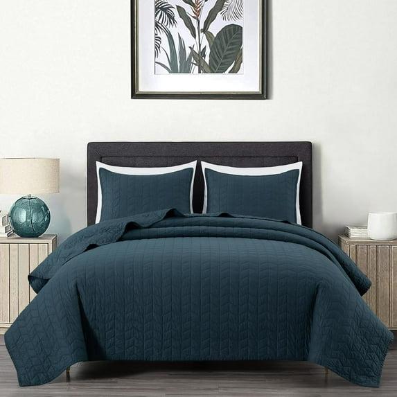 Solid Color Embroidery Stitching Cotton Quilt Sets Cotton Quilt Set