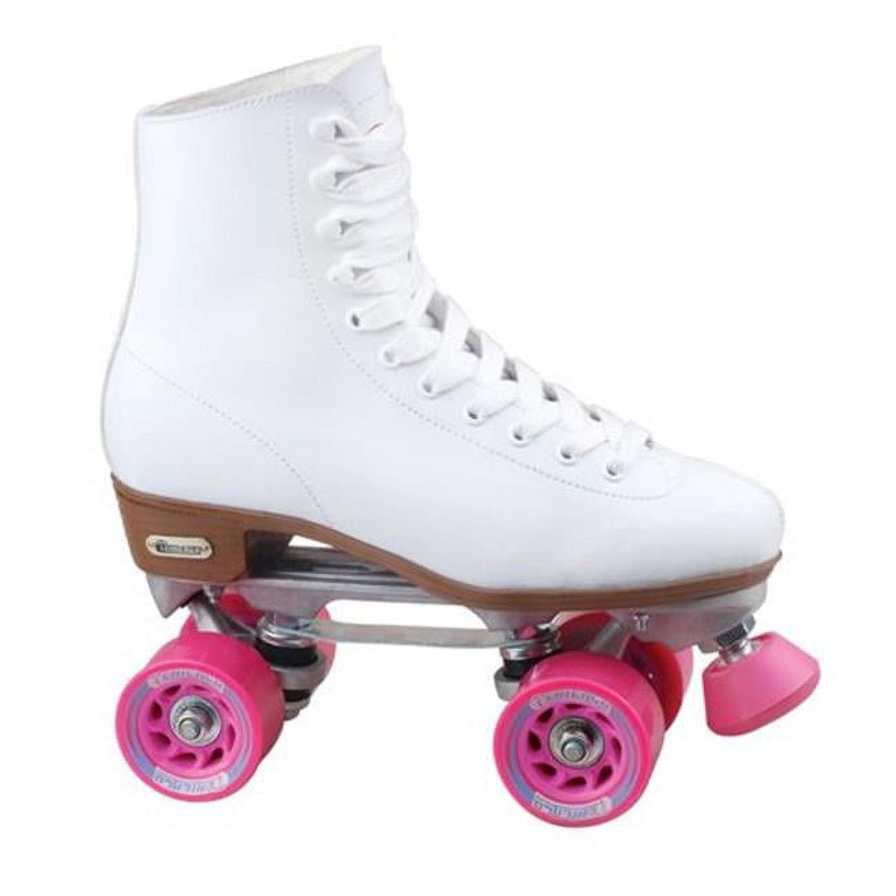 Chicago Ladies Classic Quad Roller Skates, White, Size 10