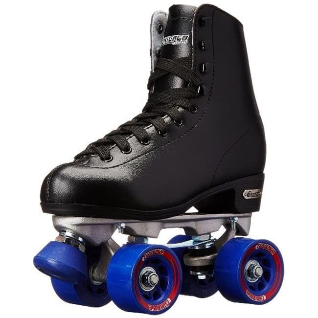 Chicago Men's Classic Quad Roller Skates Black Classic Rink Skate, Size 13
