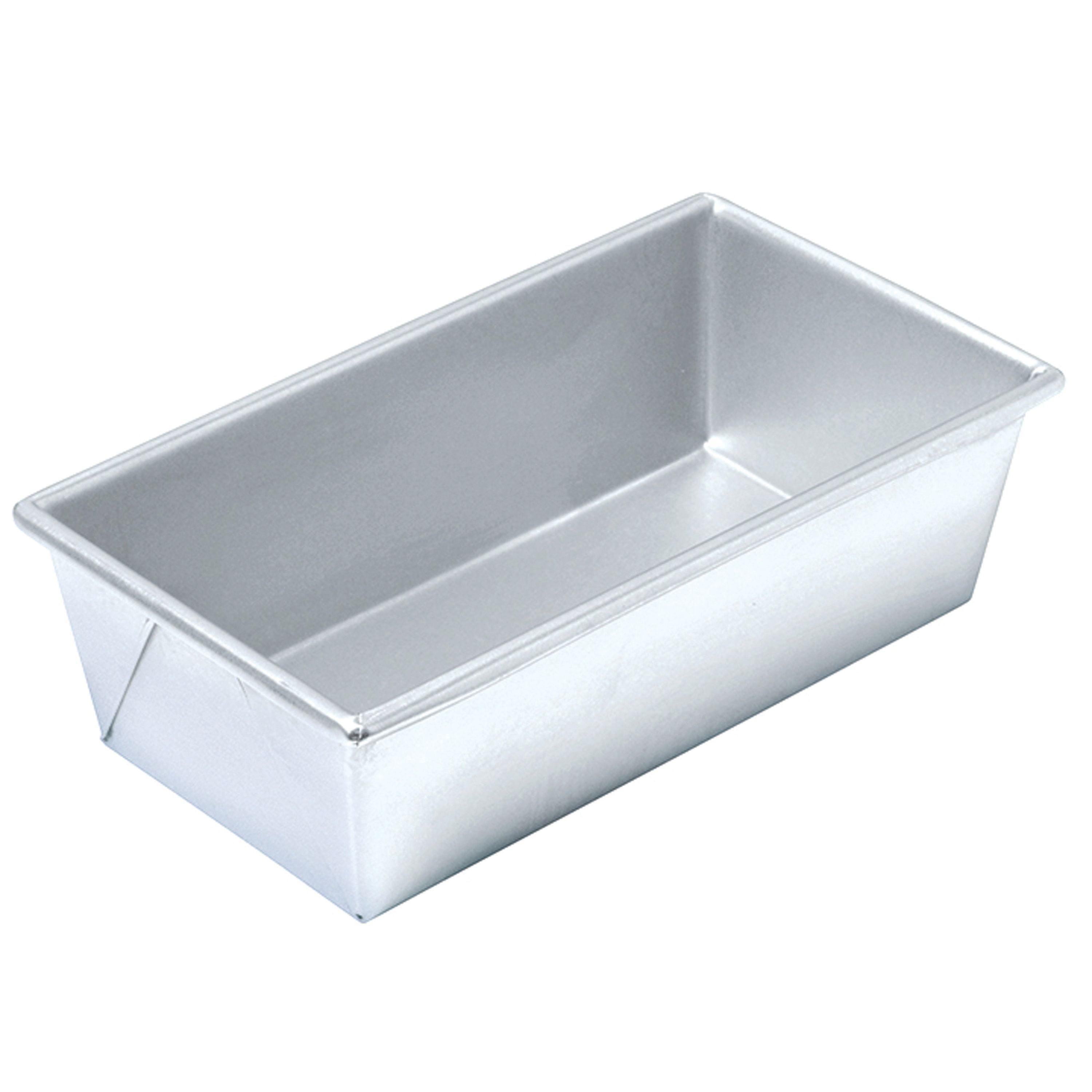 Heavy-Duty Aluminum 1-Pound Loaf Pan for Commercial Use