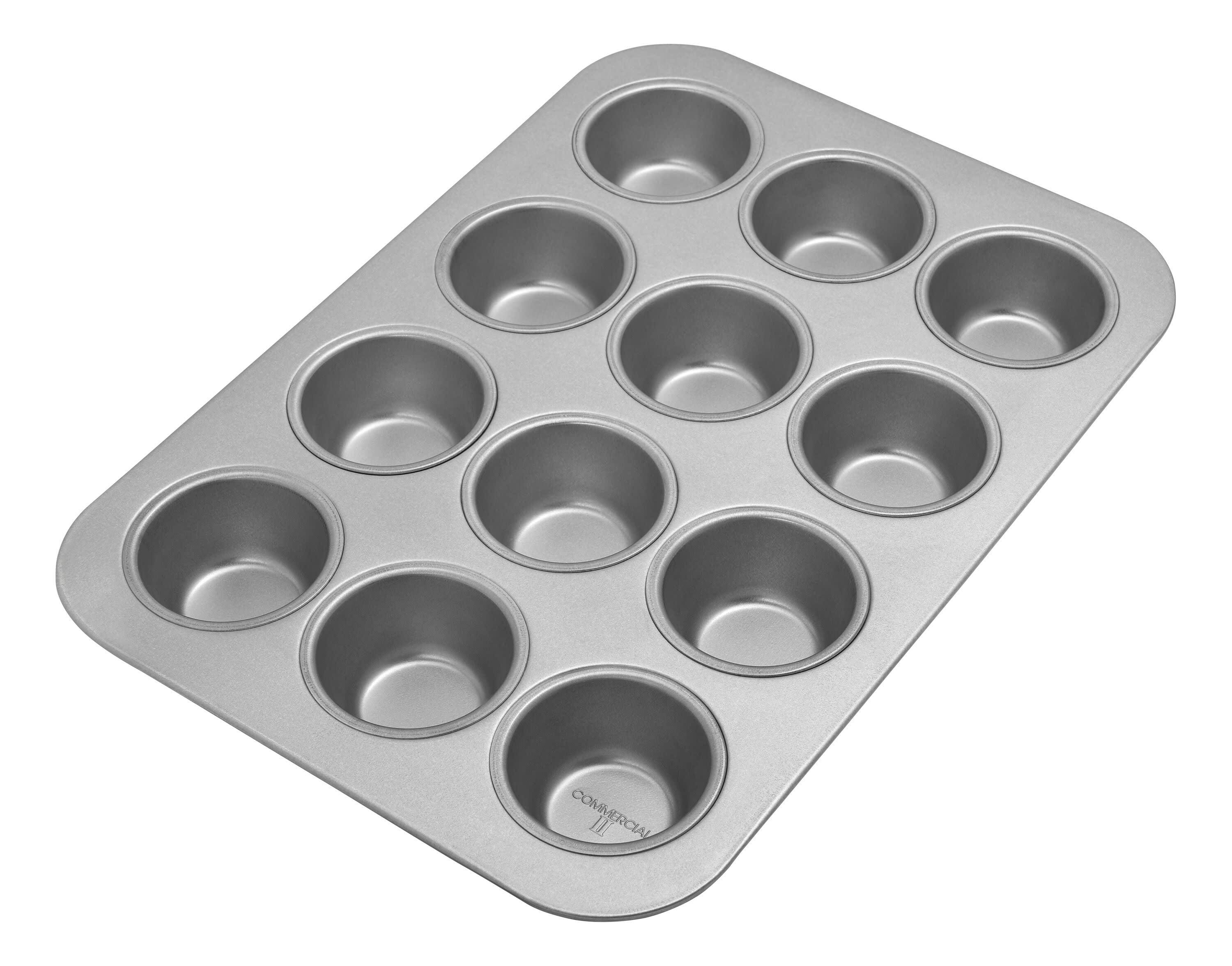 Heavy-Duty Nonstick 12-Cup Aluminized Steel Muffin Pan