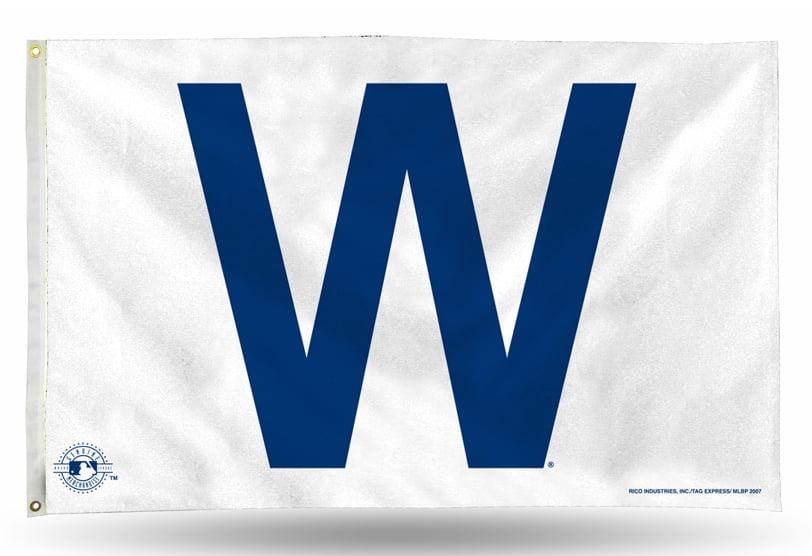Chicago W Cubs Retro 3x5 Baseball Banner Flag CUBS WIN
