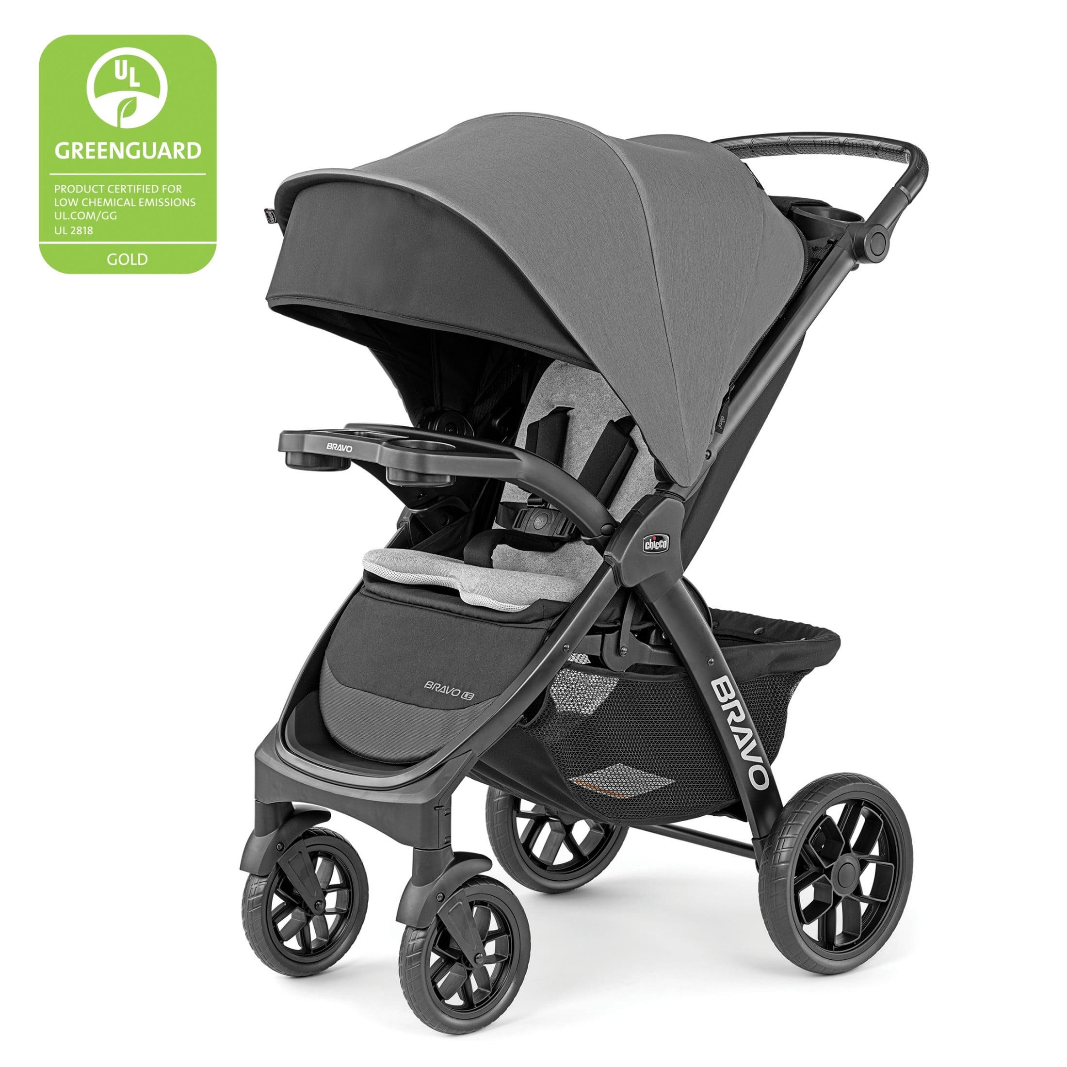 Chicco Bravo LE ClearTex Quick-Fold Stroller - Pewter