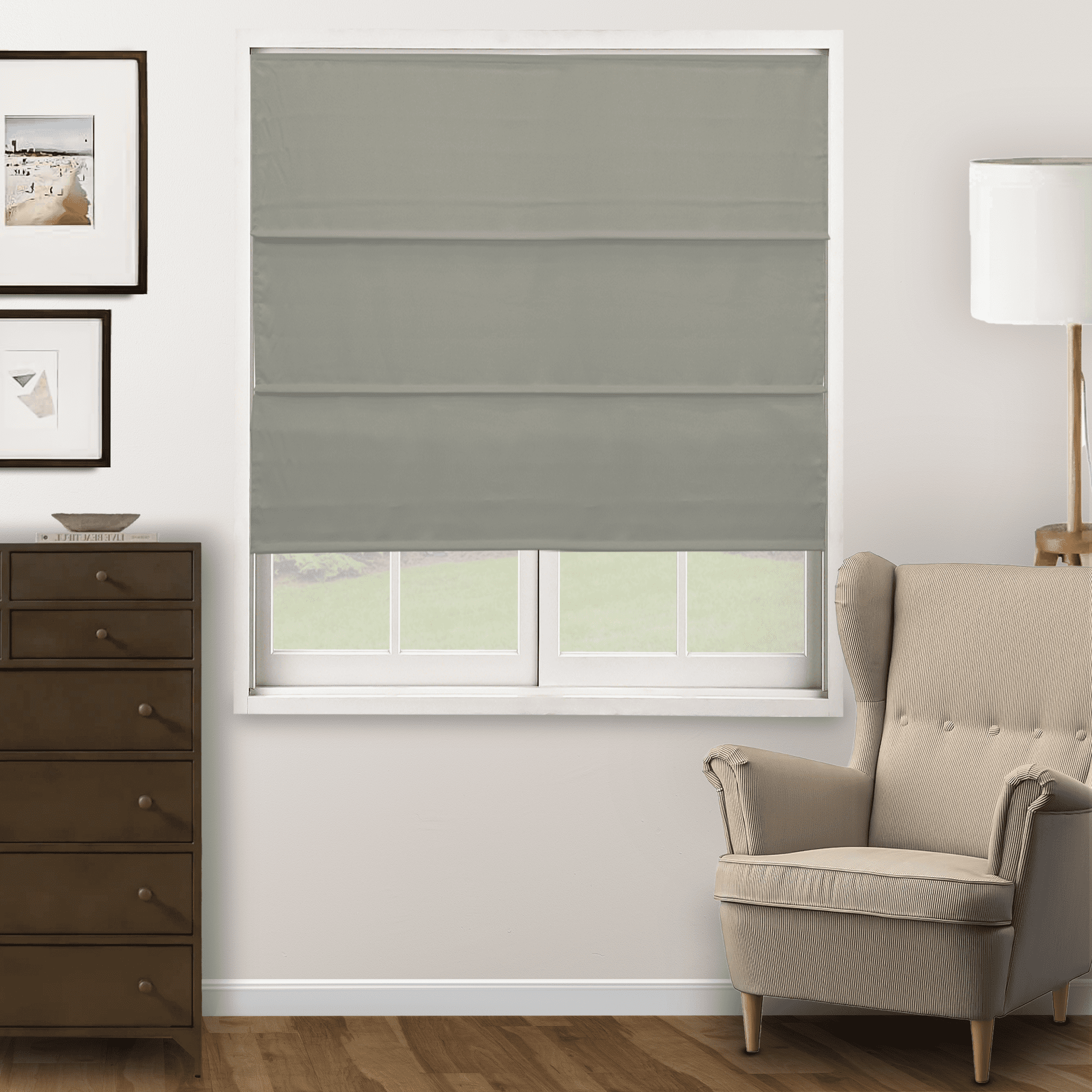 Chicology Light Filtering Roman Shade