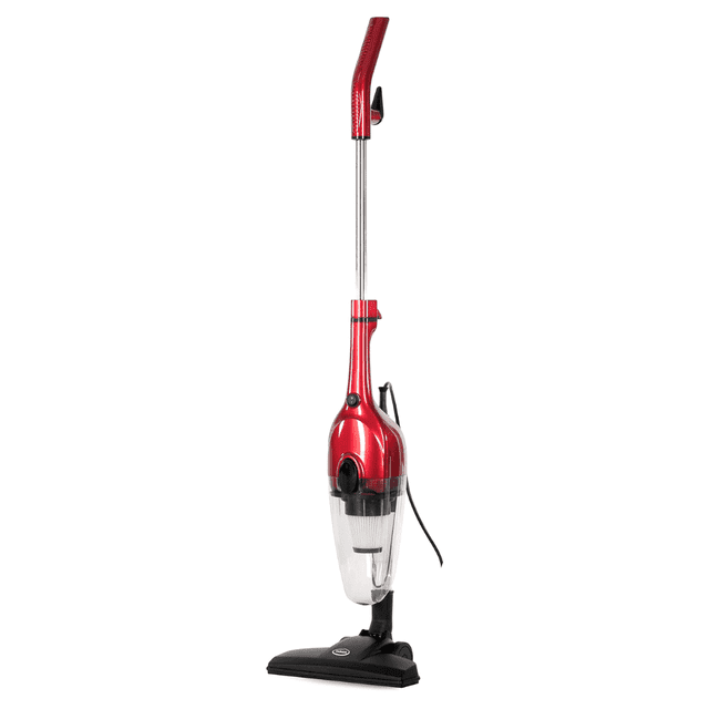 Ewbank Chilli Tempest 2-in-1 Vacuum Cleaner, Stick & Handheld, with 6 Attachments, Small, Lightweight (3 lb.), 600W, .5L Capacity, Red