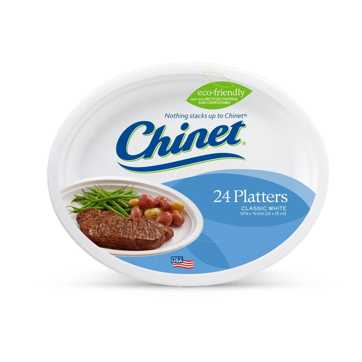 Chinet Classic Platter 12 5/8" x 10" - 24ct