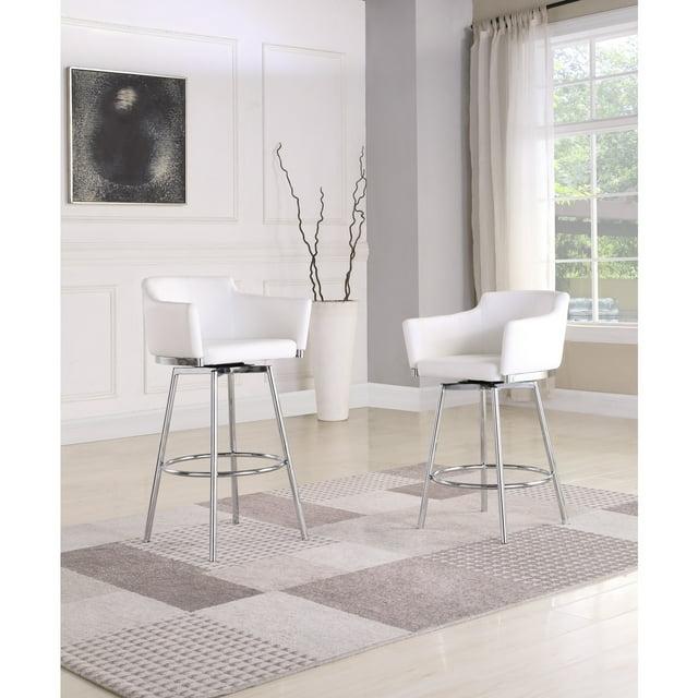 Chintaly Modern Club Bar Stool w/ Memory Swivel
