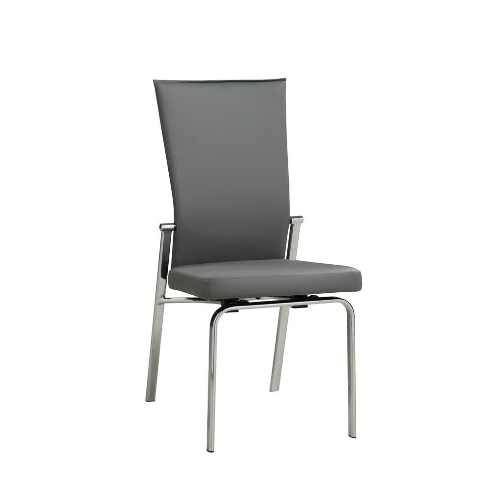 Chintaly Motion Back Side Chair - Set Of 2, Gray