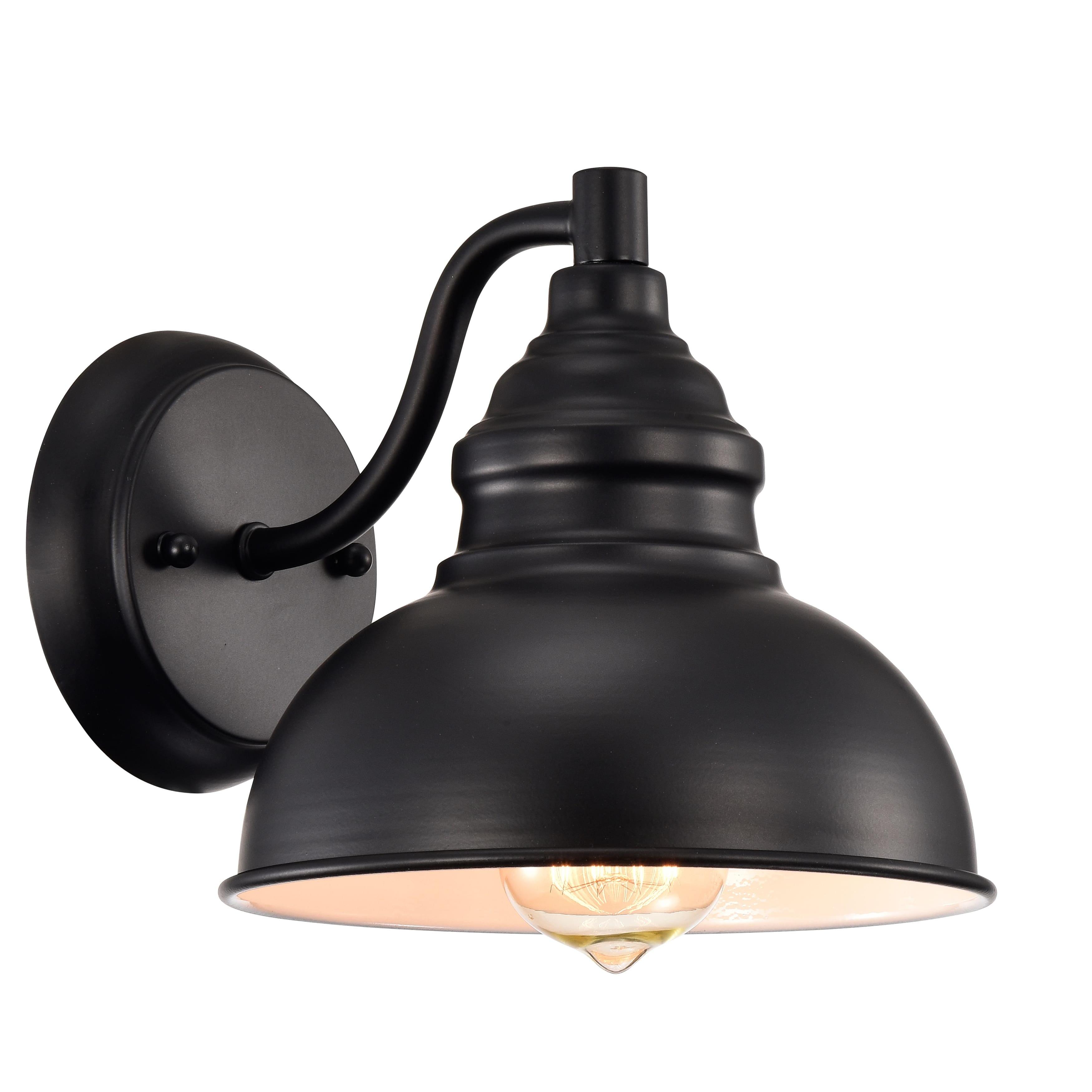 Chloe Lighting 1-light Indoor/ Outdoor Wall Sconce Black Black Painted