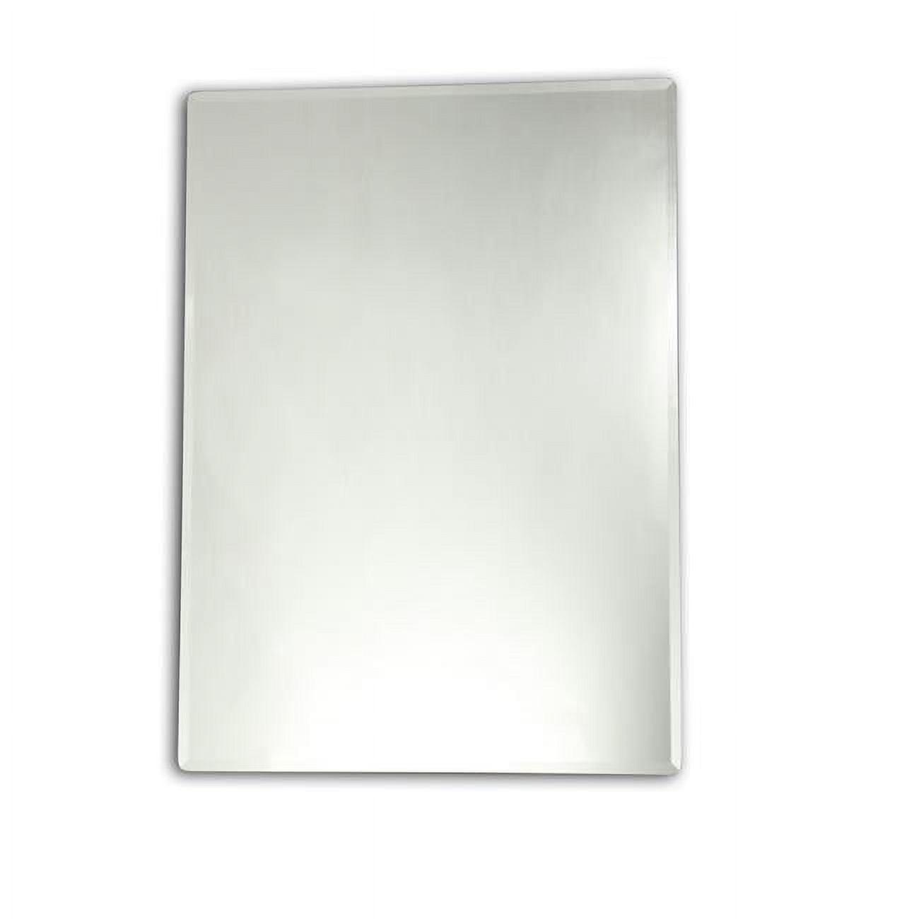 Elegant Square 28x36 Frameless Beveled Wall Mirror