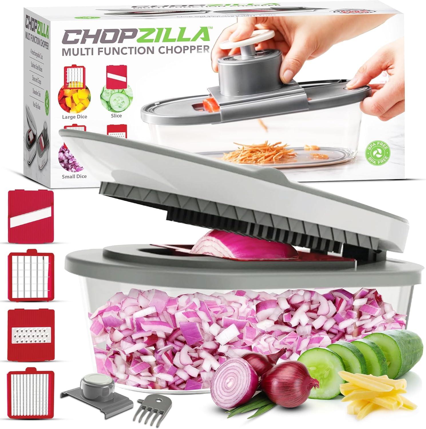 Chopzilla Gray Multi Function Chopper with 4 Blades