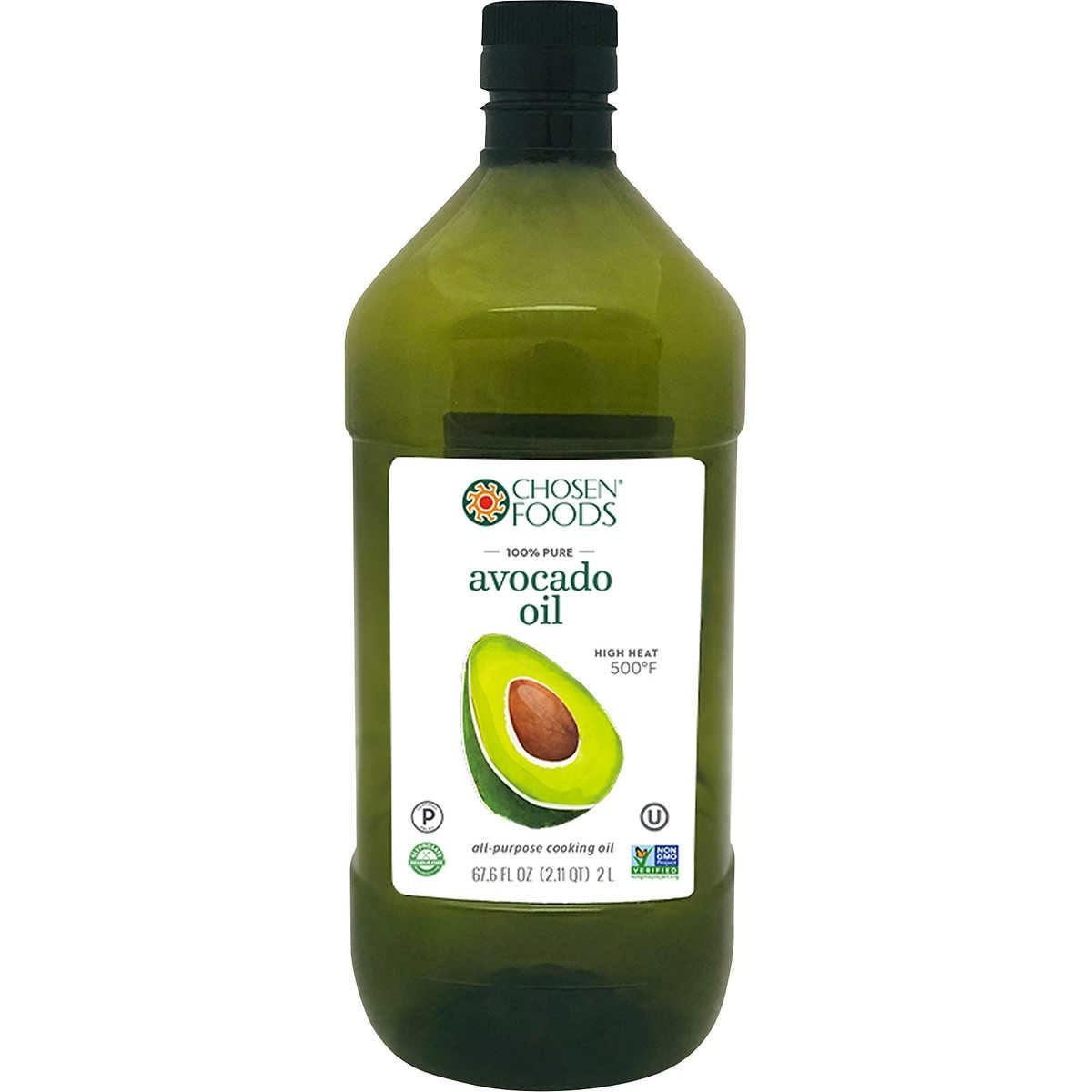 Chosen Foods 100% Pure Avocado Oil, 2 Liter Plastic Bottle