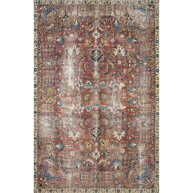 Chris Loves Julia x Loloi Jules Oriental Merlot Rug