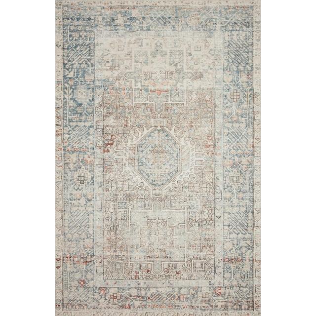 Chris Loves Julia x Loloi Jules Oriental Natural/Ocean Area Rug
