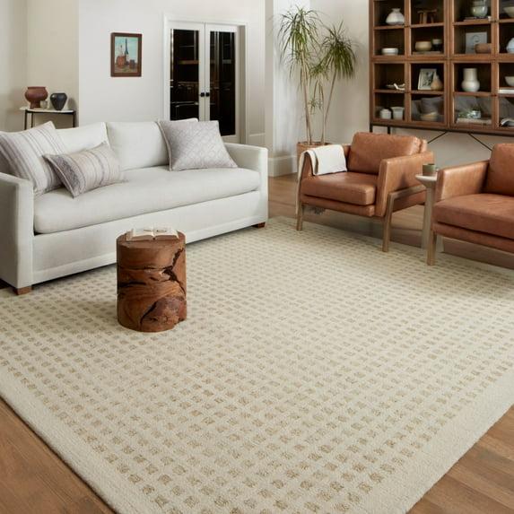 Chris Loves Julia x Loloi Polly Handmade Ivory/Natural Rug