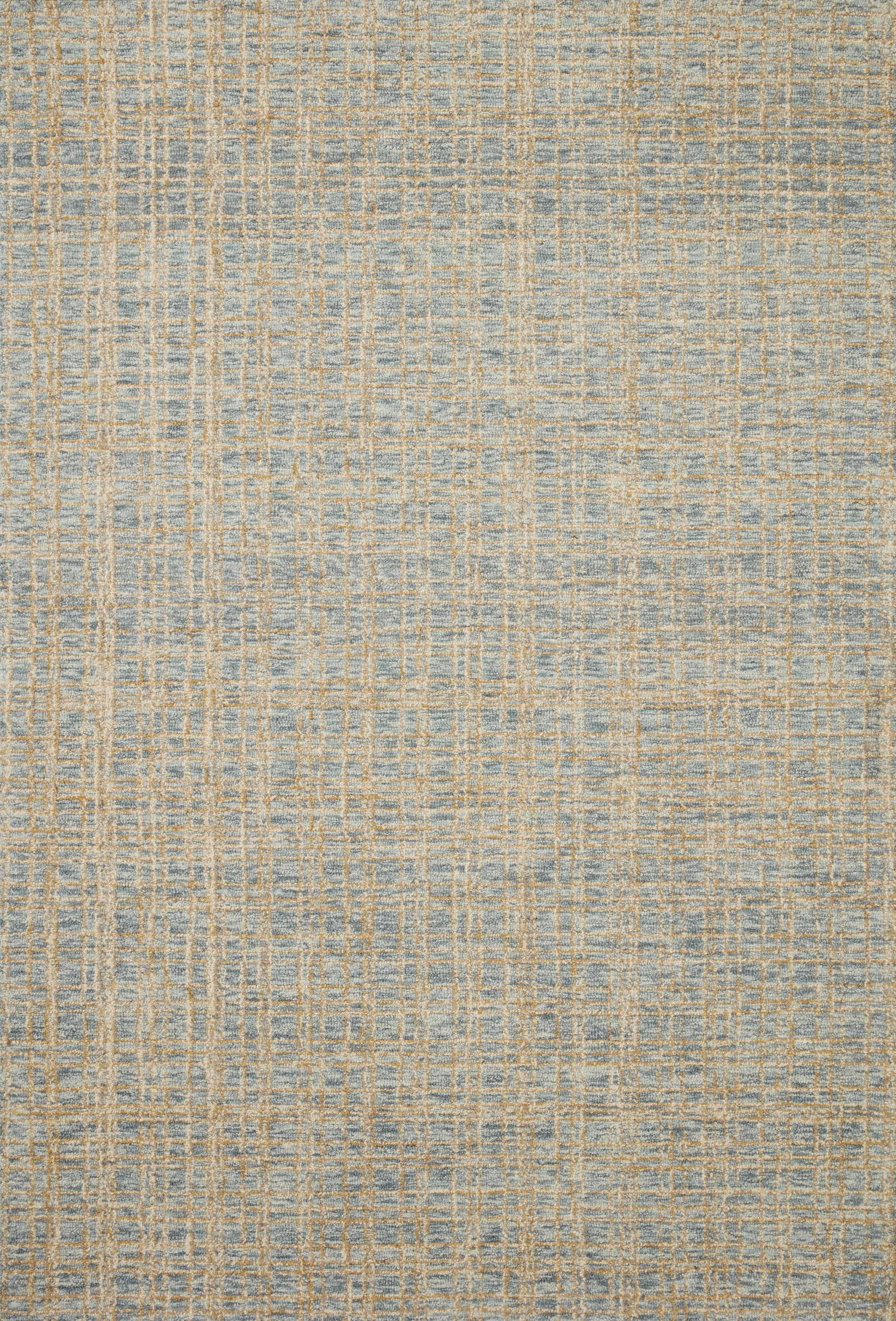 Chris Loves Julia x Loloi Polly Checkered Hand-tufted Blue/Sand Area Rug