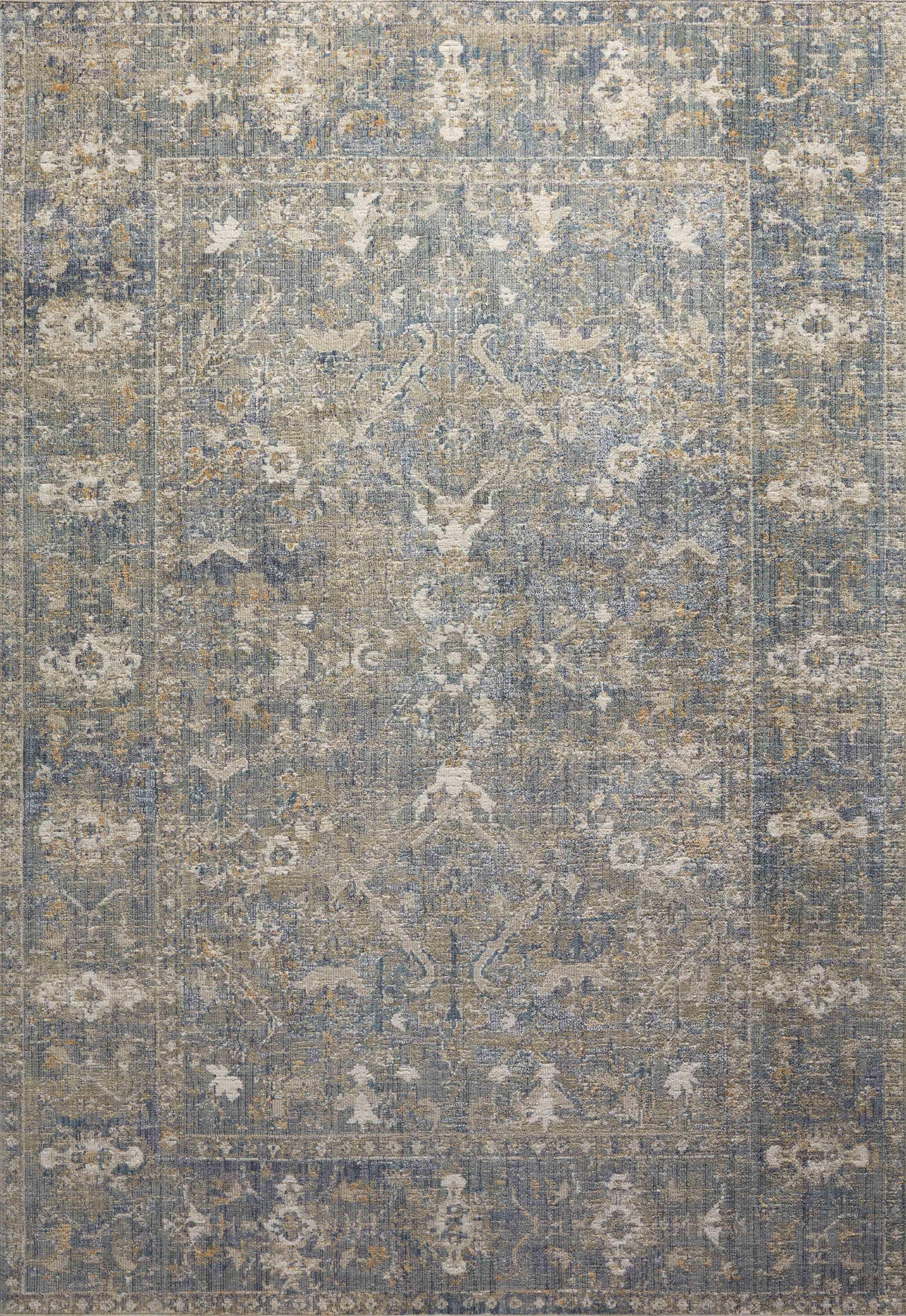 Rosemarie Rug by Chris Loves Julia x Loloi - Sand and Lagoon / 2'7" x 10' Runner