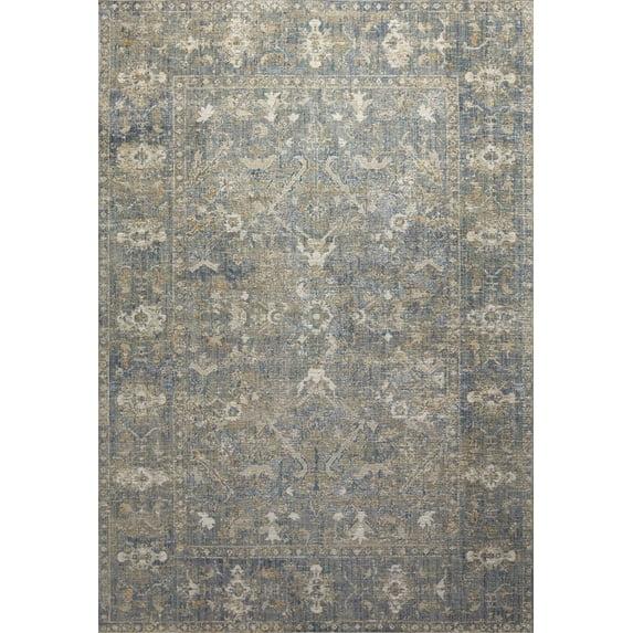 Rosemarie Rug by Chris Loves Julia x Loloi - Sand and Lagoon / 2'7" x 4'