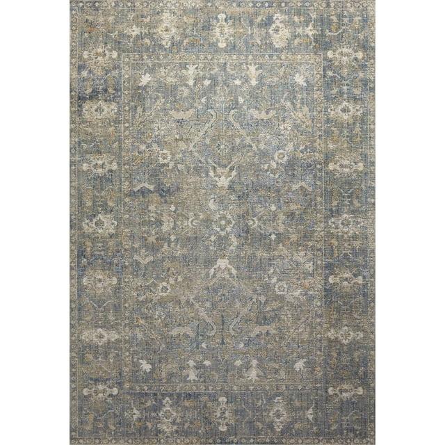 Rosemarie Rug by Chris Loves Julia x Loloi - Sand and Lagoon / 2'7" x 4'