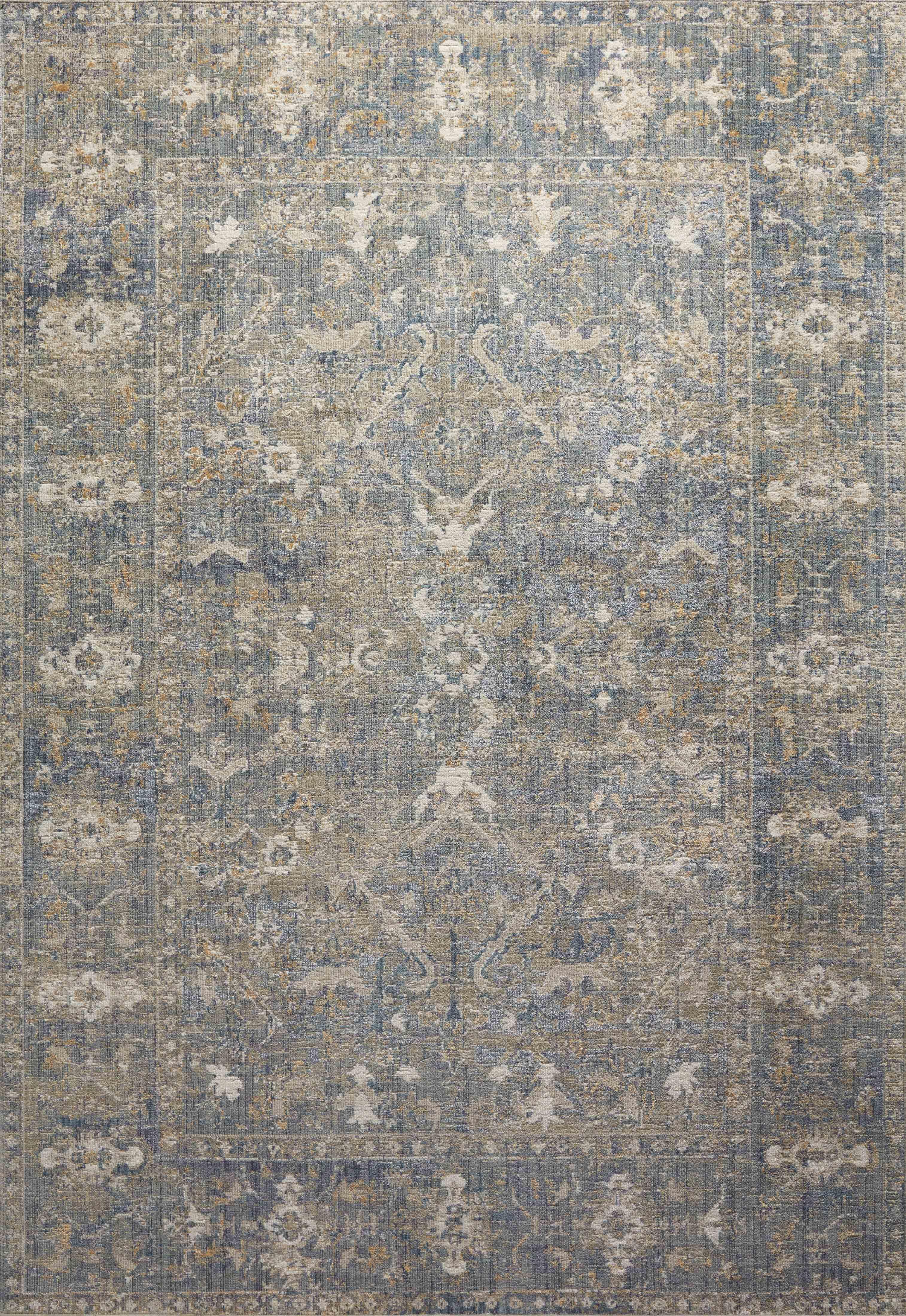 Rosemarie Rug by Chris Loves Julia x Loloi - Sand and Lagoon / 3'7" x 5'7"