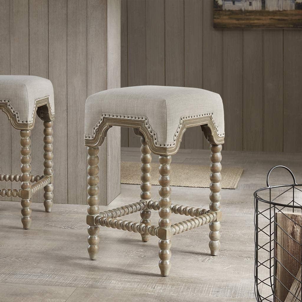 Ondine Farmhouse Solid Wood Counter Stool