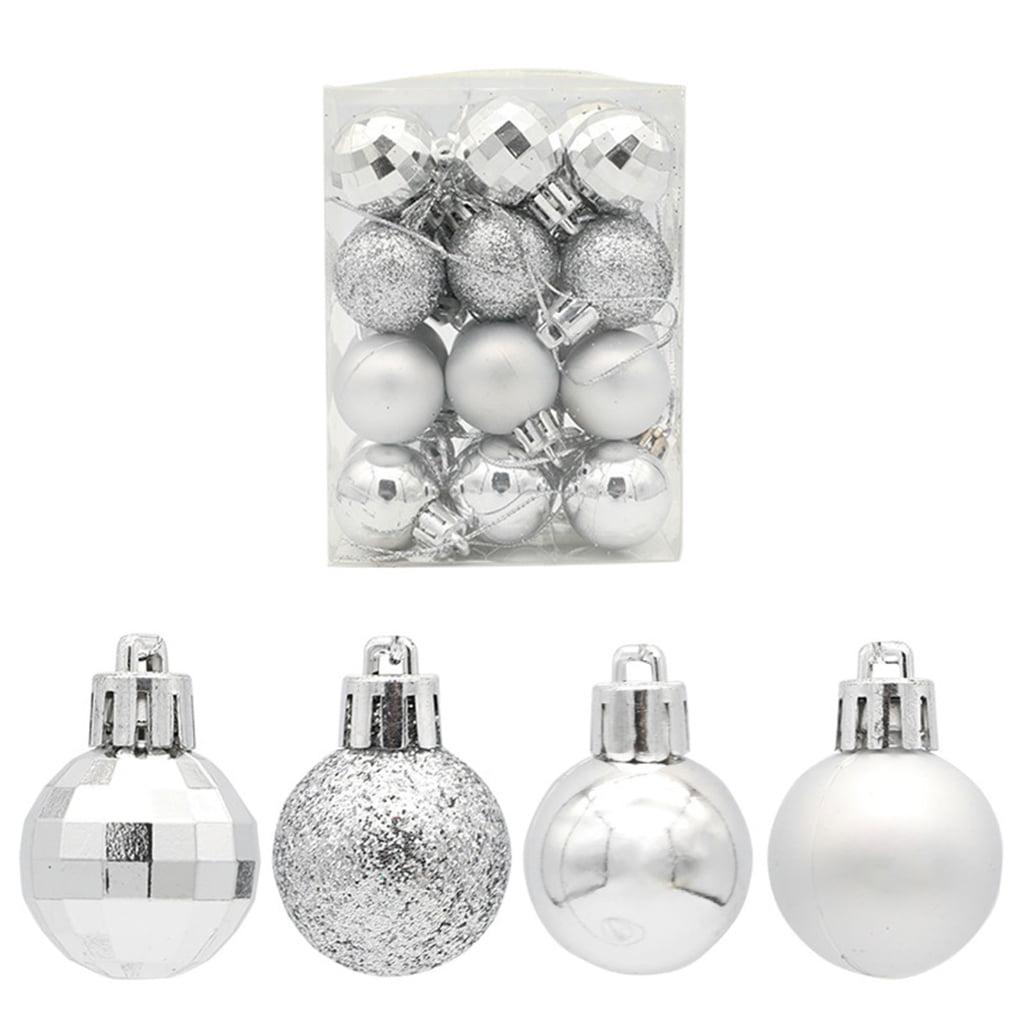 Christmas Balls Decorations 24Pcs Shatterproof Xmas Tree Decorative Hanging Balls Ornament for Wedding Holiday Ceremony