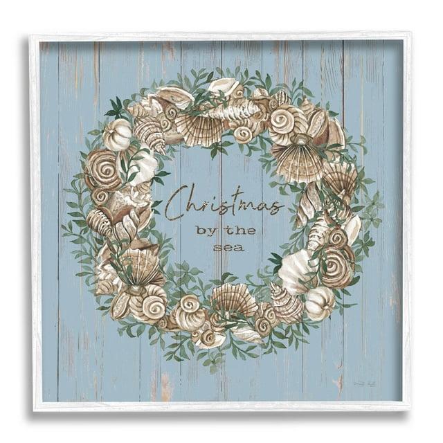 Stupell Industries " Christmas By The Sea Shell Wreath " by Cindy Jacobs