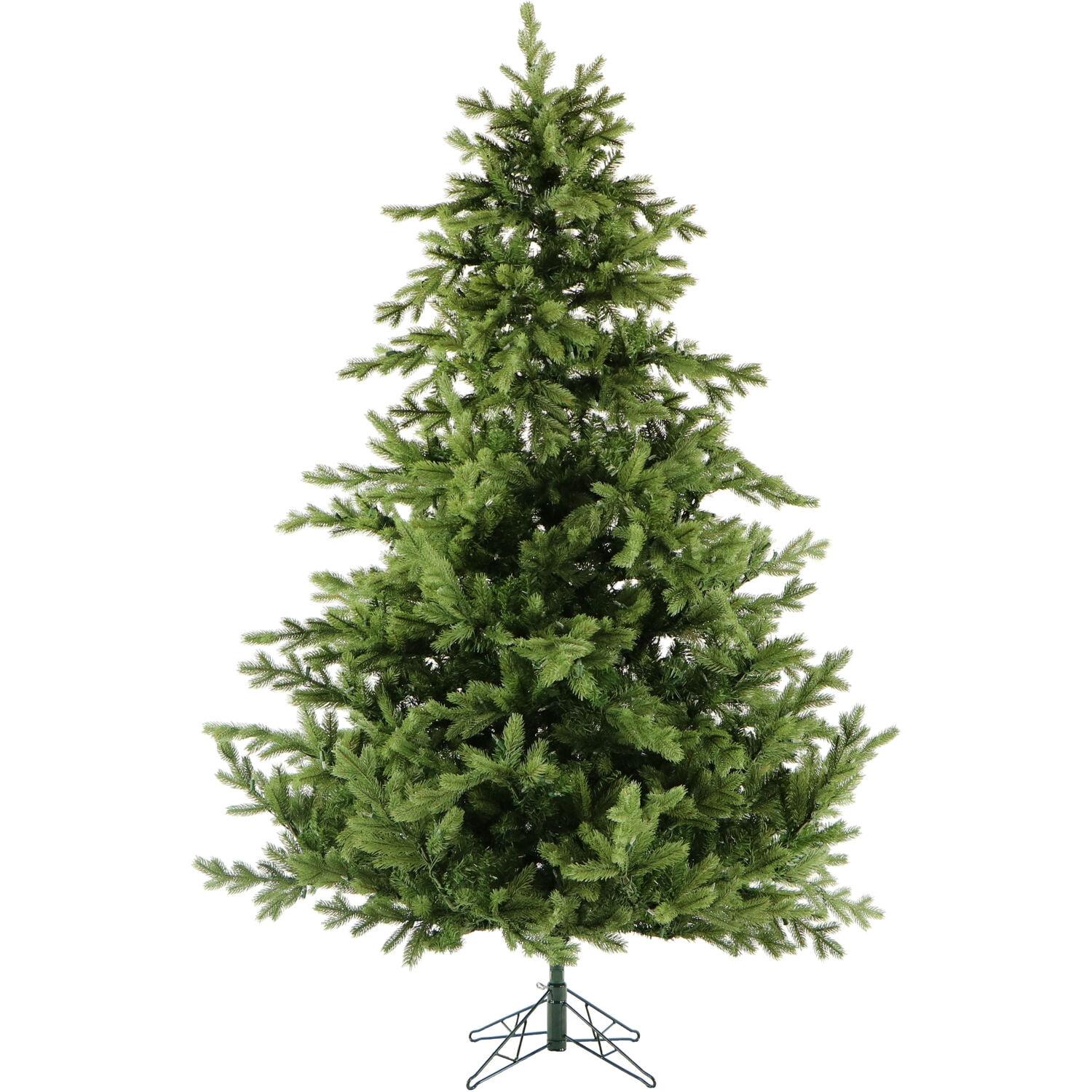 7.5-Foot Green Fir Artificial Christmas Tree with Metal Stand