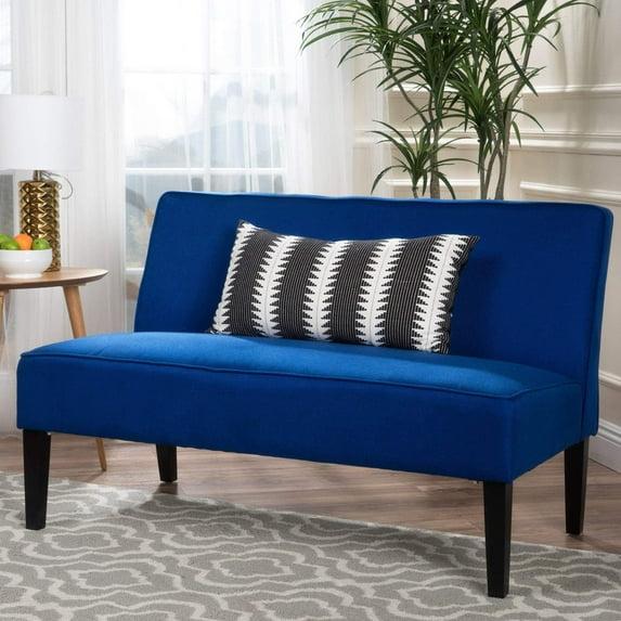 Christopher Knight Home Dejon Loveseat Royal Blue : Upholstered Polyester, Spot Clean, 2-Seater Couch