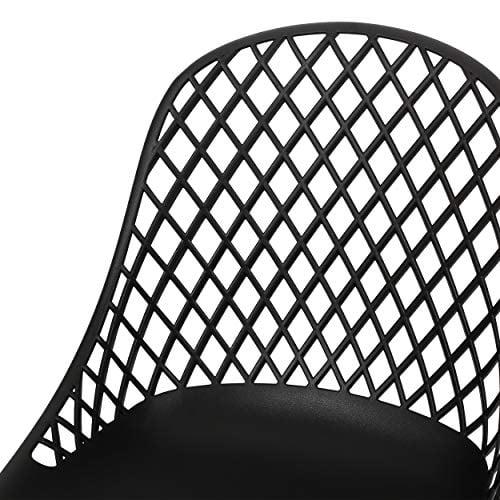 Christopher Knight Home Delora Outdoor Dining Chair (Set of 2), Black