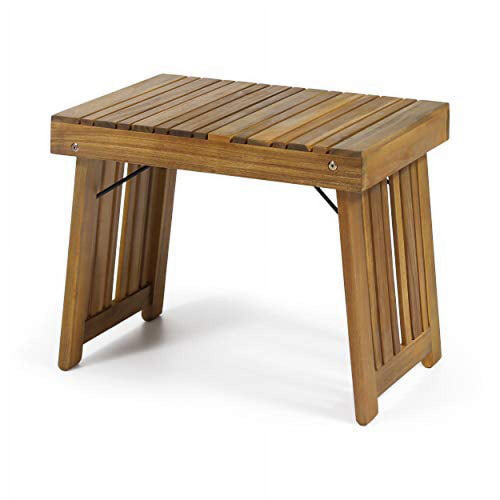 Kyoto Acacia Wood Folding Side Table - Teak - Christopher Knight Home