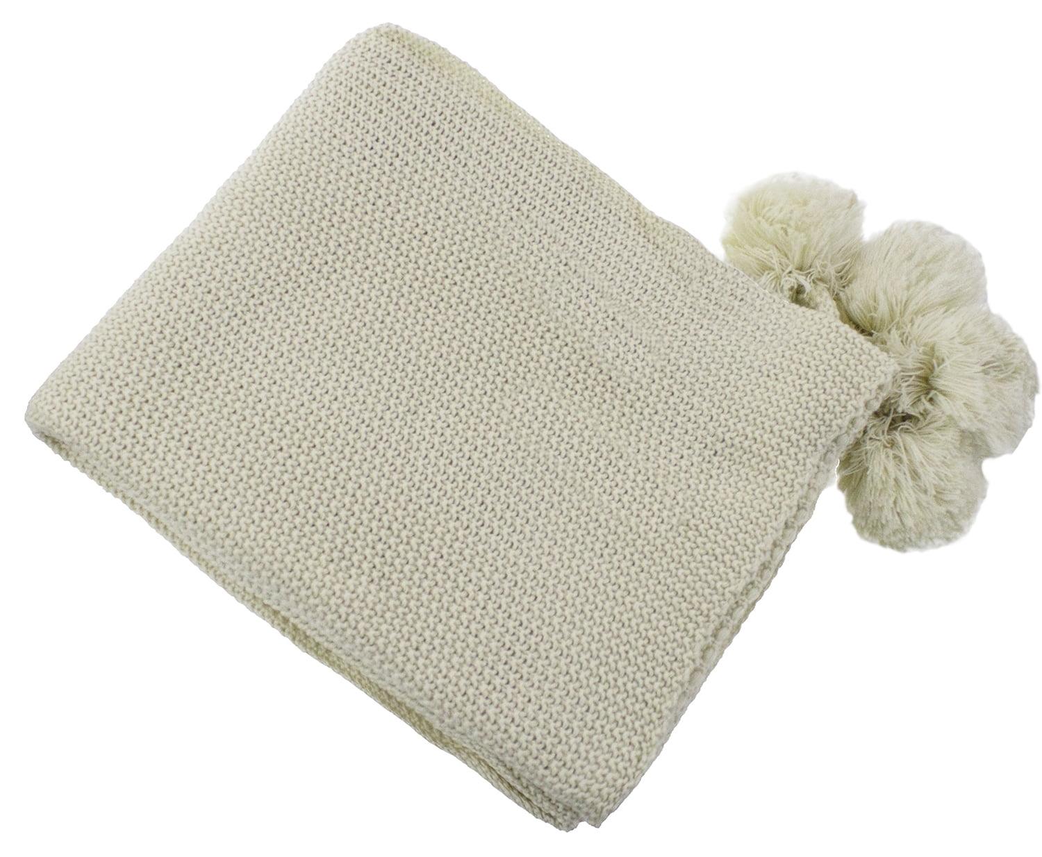 Fennco Styles Chunky Knit Throw Blanket