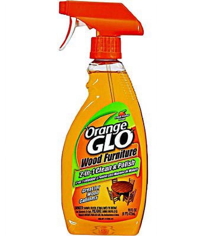 Orange Glo Wood Furniture 2-in-1 Clean & Polish Spray, 16 oz.