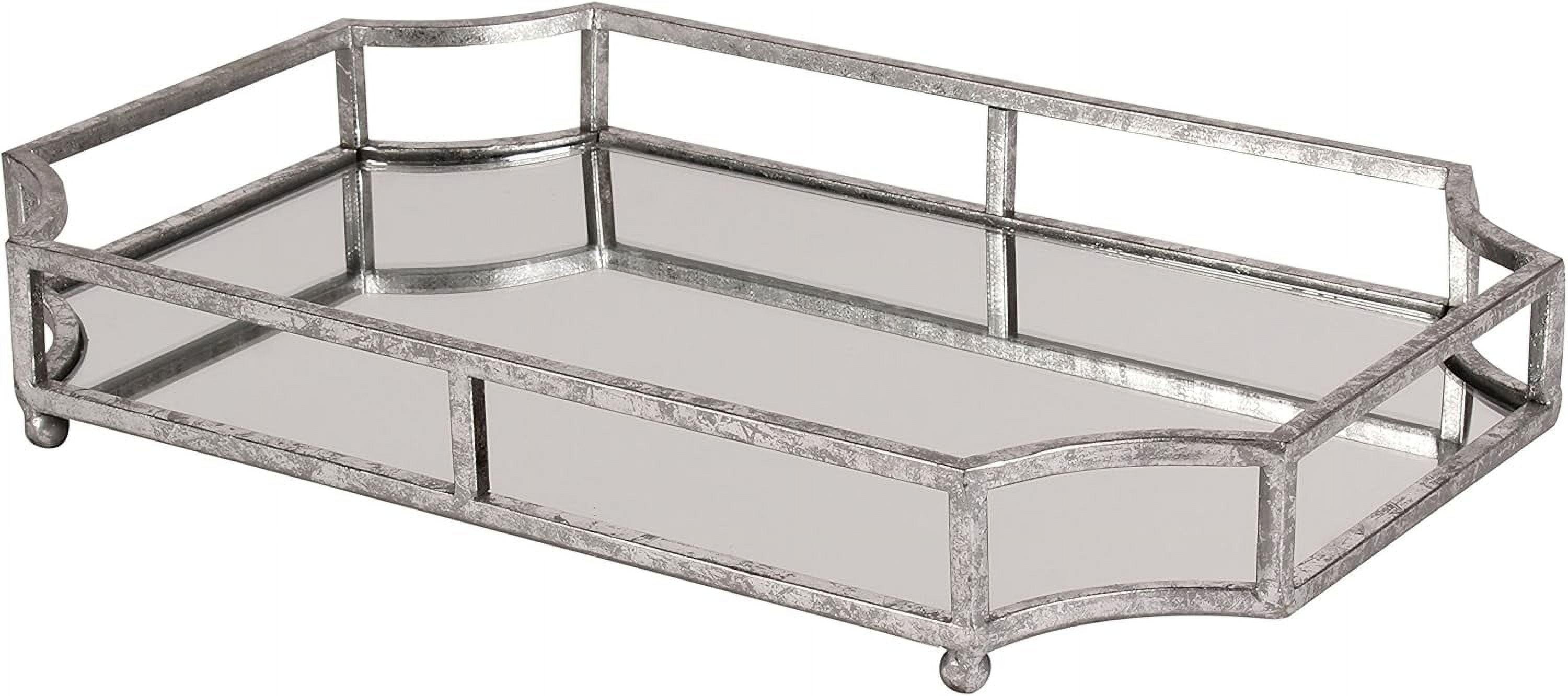 Kate and Laurel Ciel Tray, 12x18, Silver