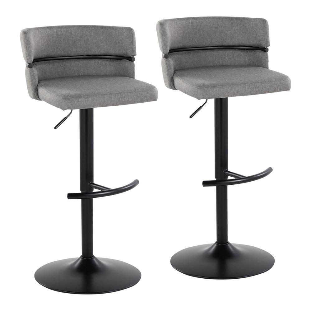 Set of 2 Adjustable Barstools - LumiSource