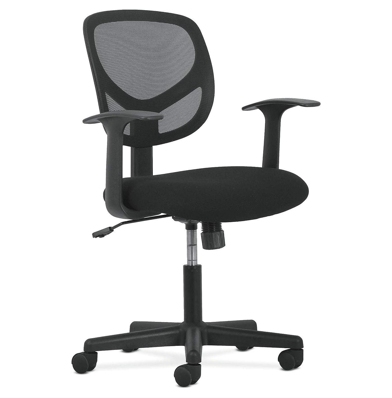 ErgoFlex Black Mesh Task Chair with Sculpted Arms