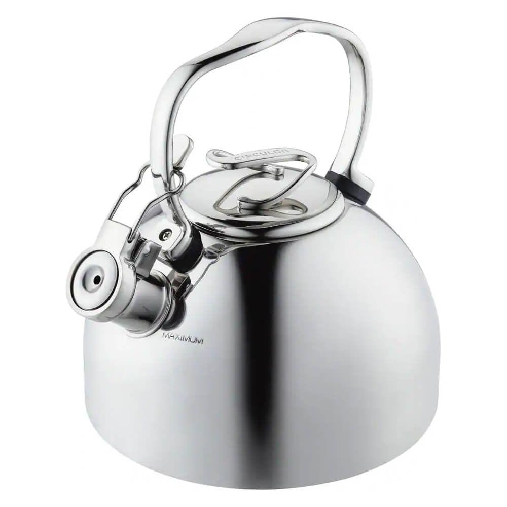 Circulon 48378 2.3-Quart Whistling Stainless Teakettle with Flip-Up Spout