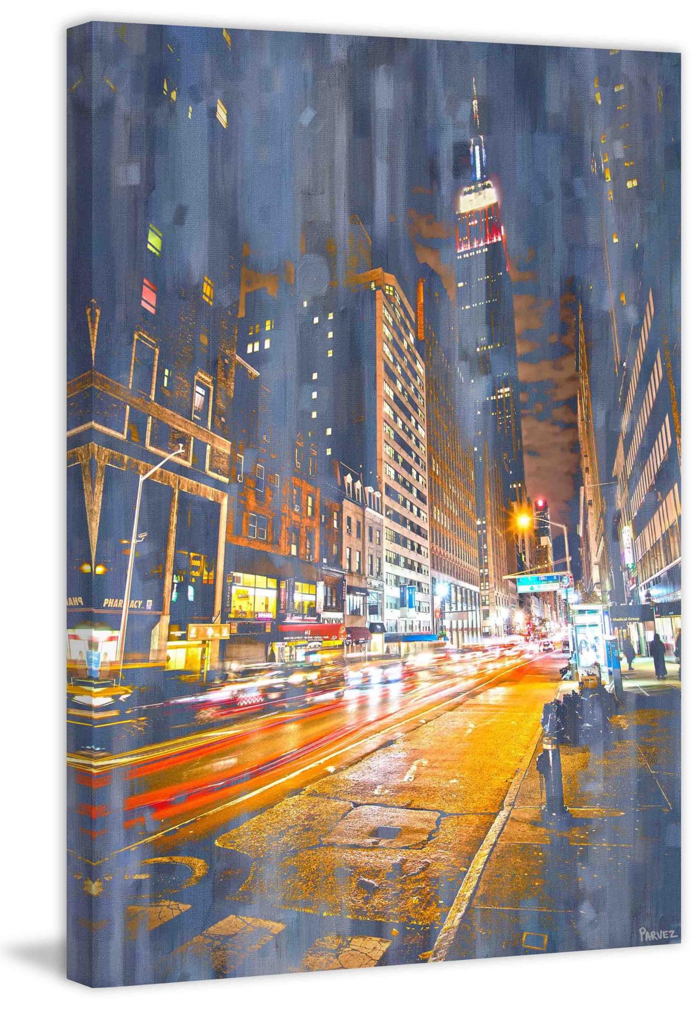 NY Appreciation " City Lights " by Parvez Taj