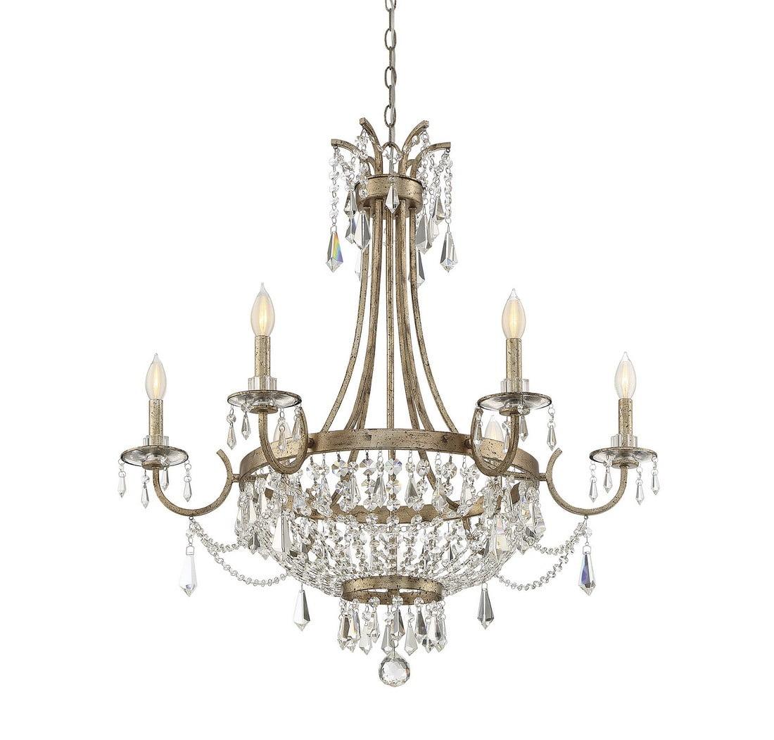 Claiborne by Brian Thomas 6-Light Chandelier in Avalite