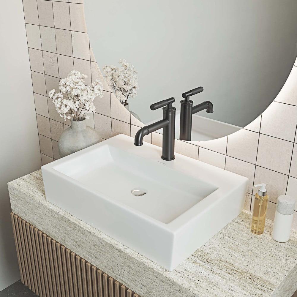 Claire 20 Rectangle Ceramic Vessel Sink