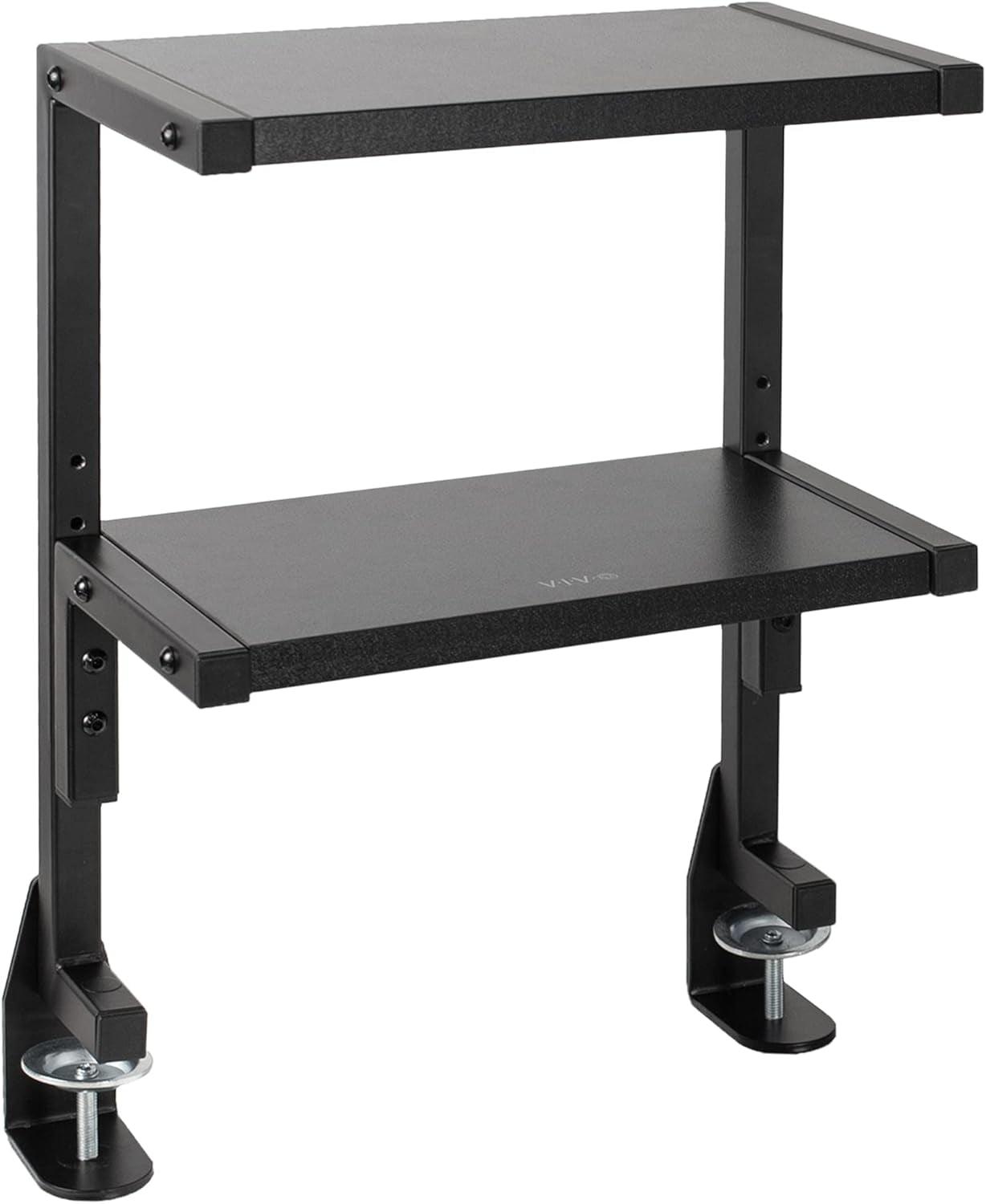 Vivo VIVO Clamp-on 13" Above or Below Desk 2-Tier Shelving Unit, Desk Organizer (STAND-SHELF2C series)