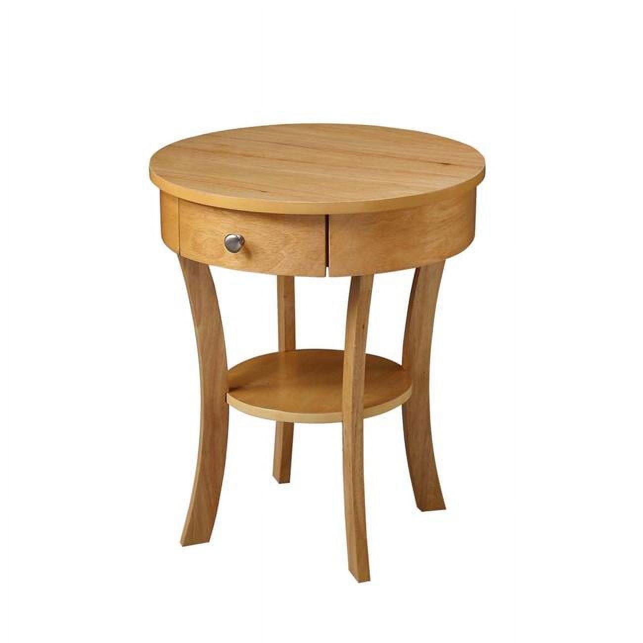 Classic Accents Schaffer End Table, Natural - 20 x 20 x 24 in.