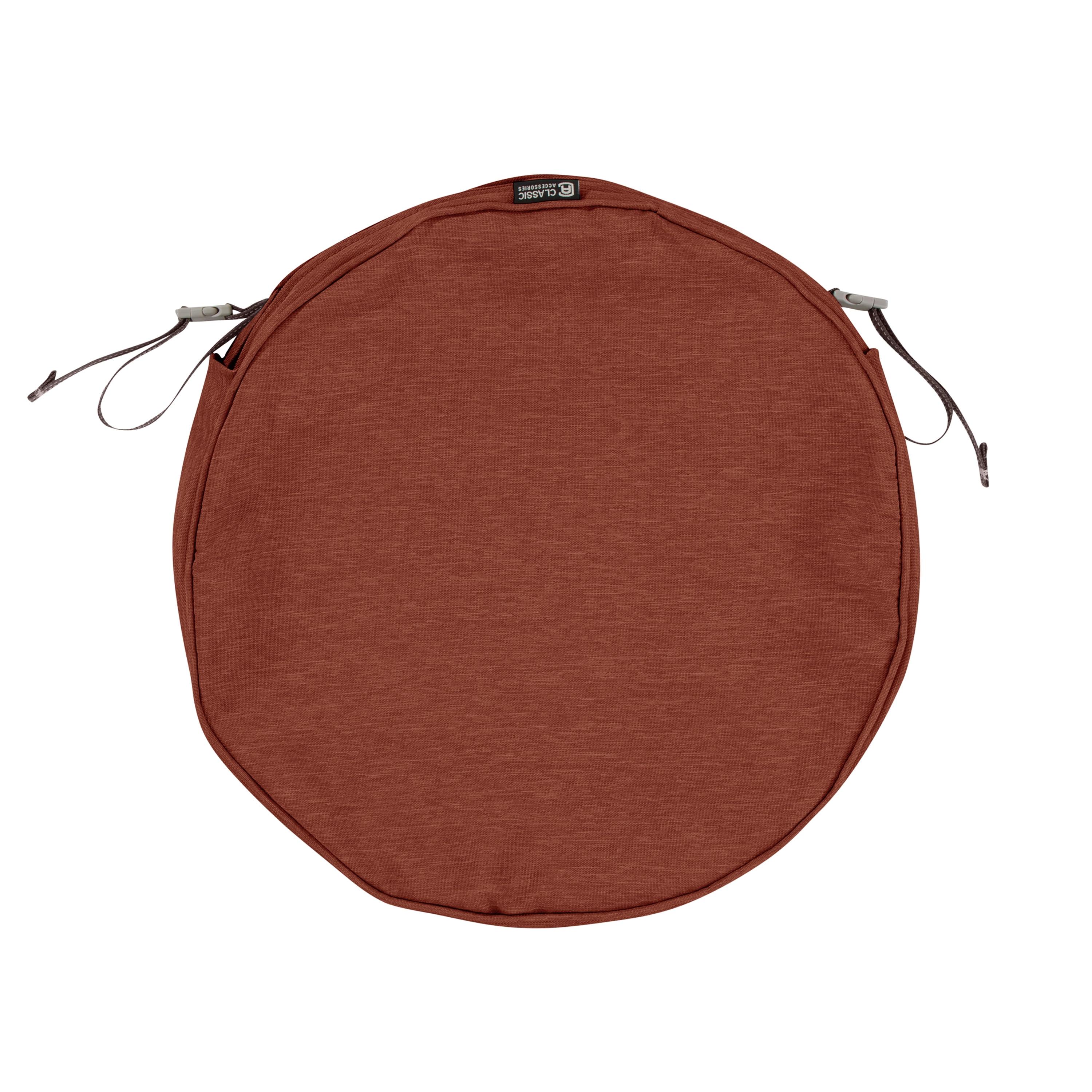 Heather Henna Red Round Outdoor Cushion Cover