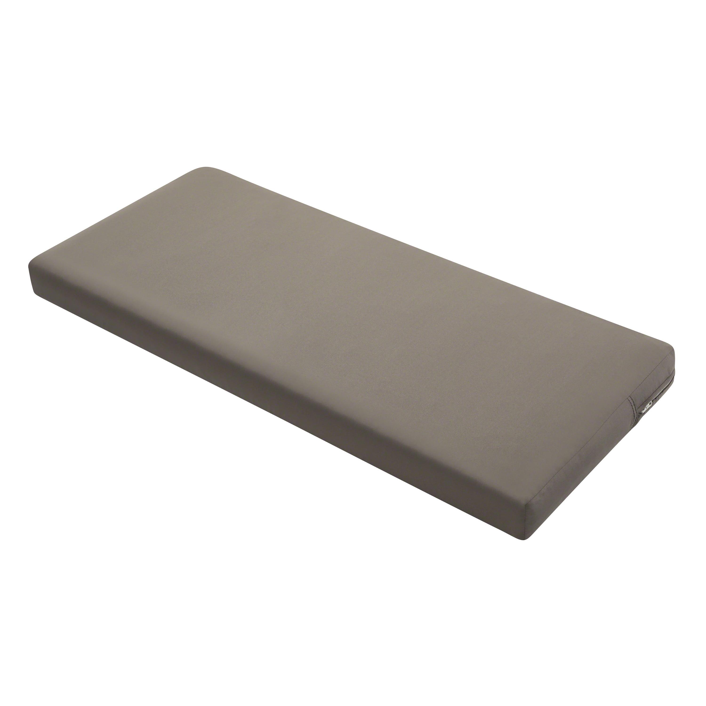 48" x 18" x 3" Ravenna Water-Resistant Patio Bench/Settee Cushion Dark Taupe - Classic Accessories